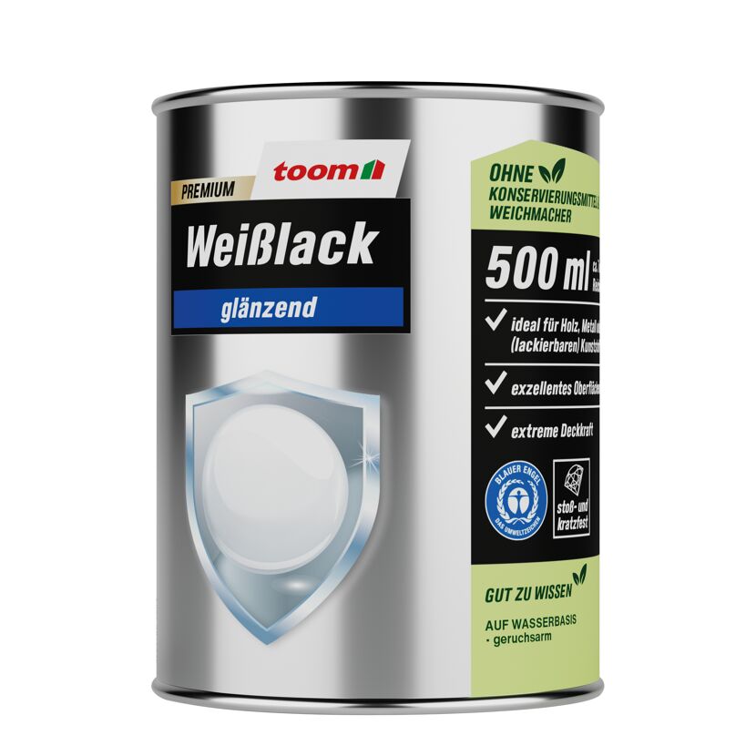 Dose Premium Weißlack glänzend 500 ml