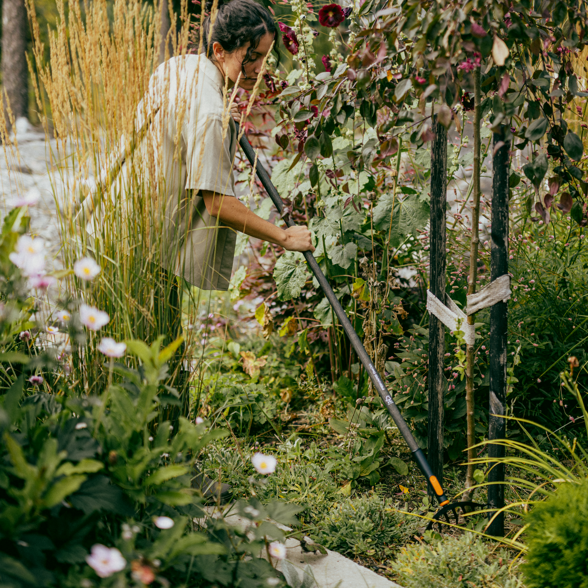 Holzstiel 'OneClick' Eschenholz FSC gewachst 140 cm