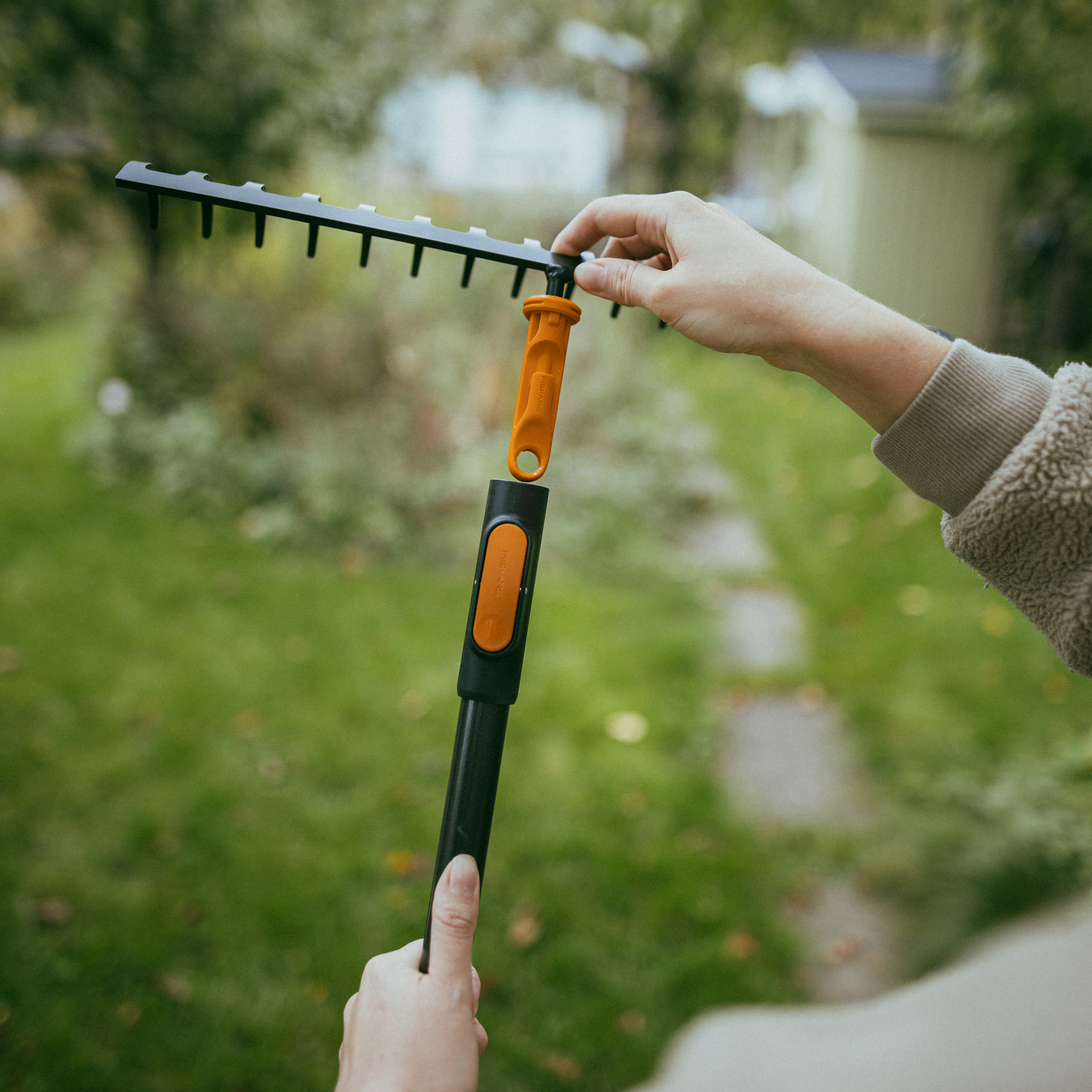 Rechen 'OneClick' 14 Zinken, ohne Stiel 35,9 cm