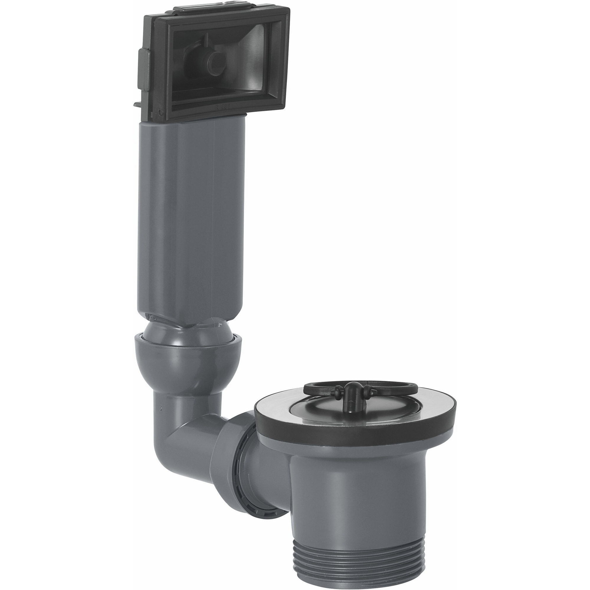 Stopfenventil 1 1/2" AG mit Überlauf