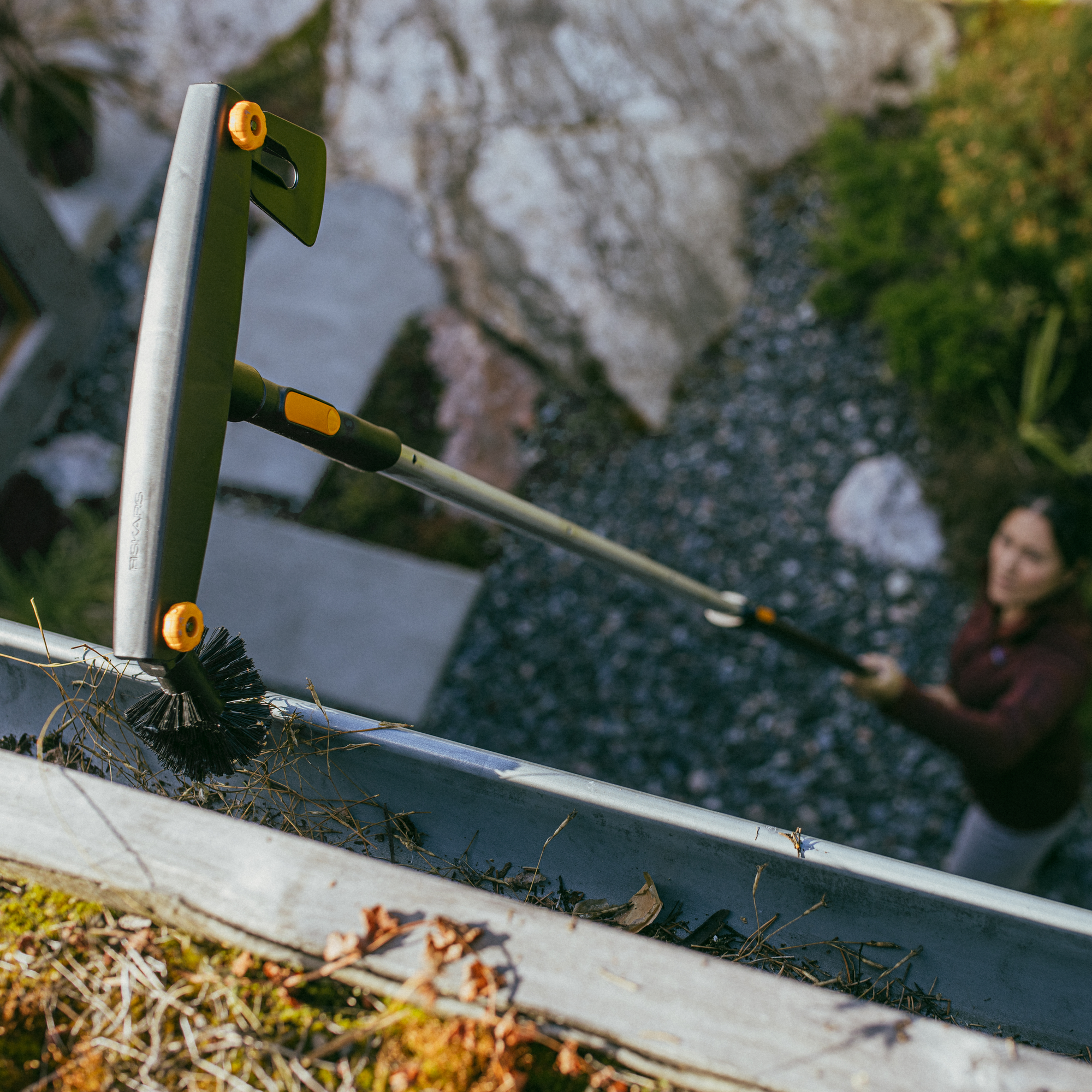 Dachrinnenreiniger 'OneClick' ohne Stiel