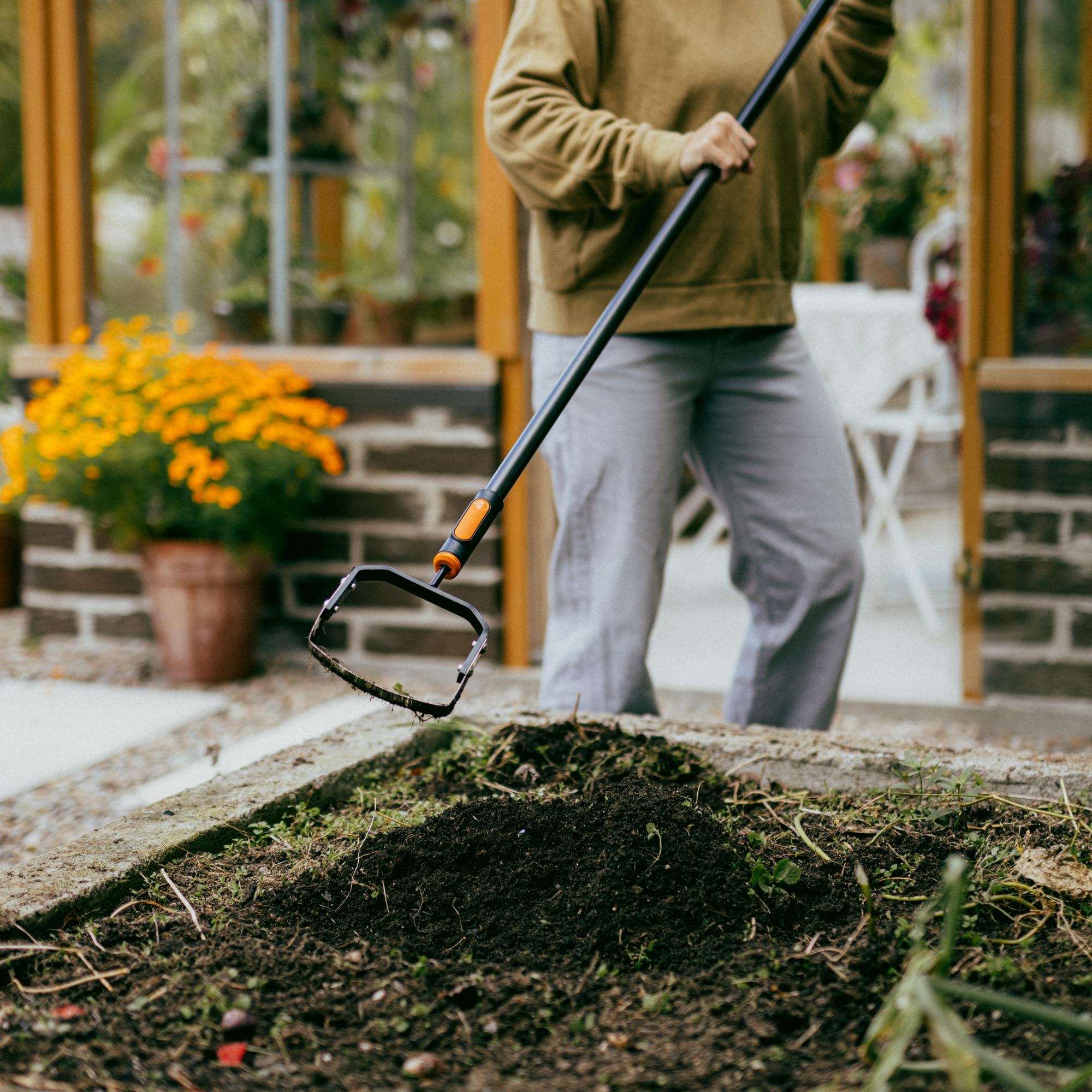 Jäter 'OneClick' beweglicher Kopf, ohne Stiel