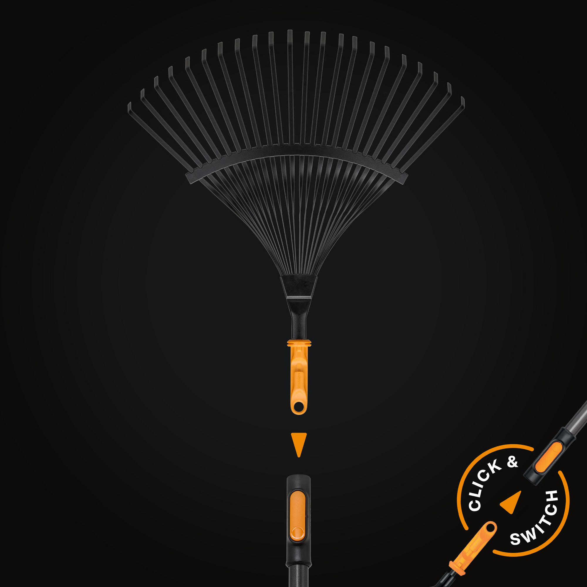 Fächerbesen 'OneClick' 40 cm, ohne Stiel