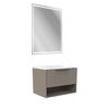 Badmöbelset 'B.Paris' 70 cm 3-teilig grau mit Spiegelschrank