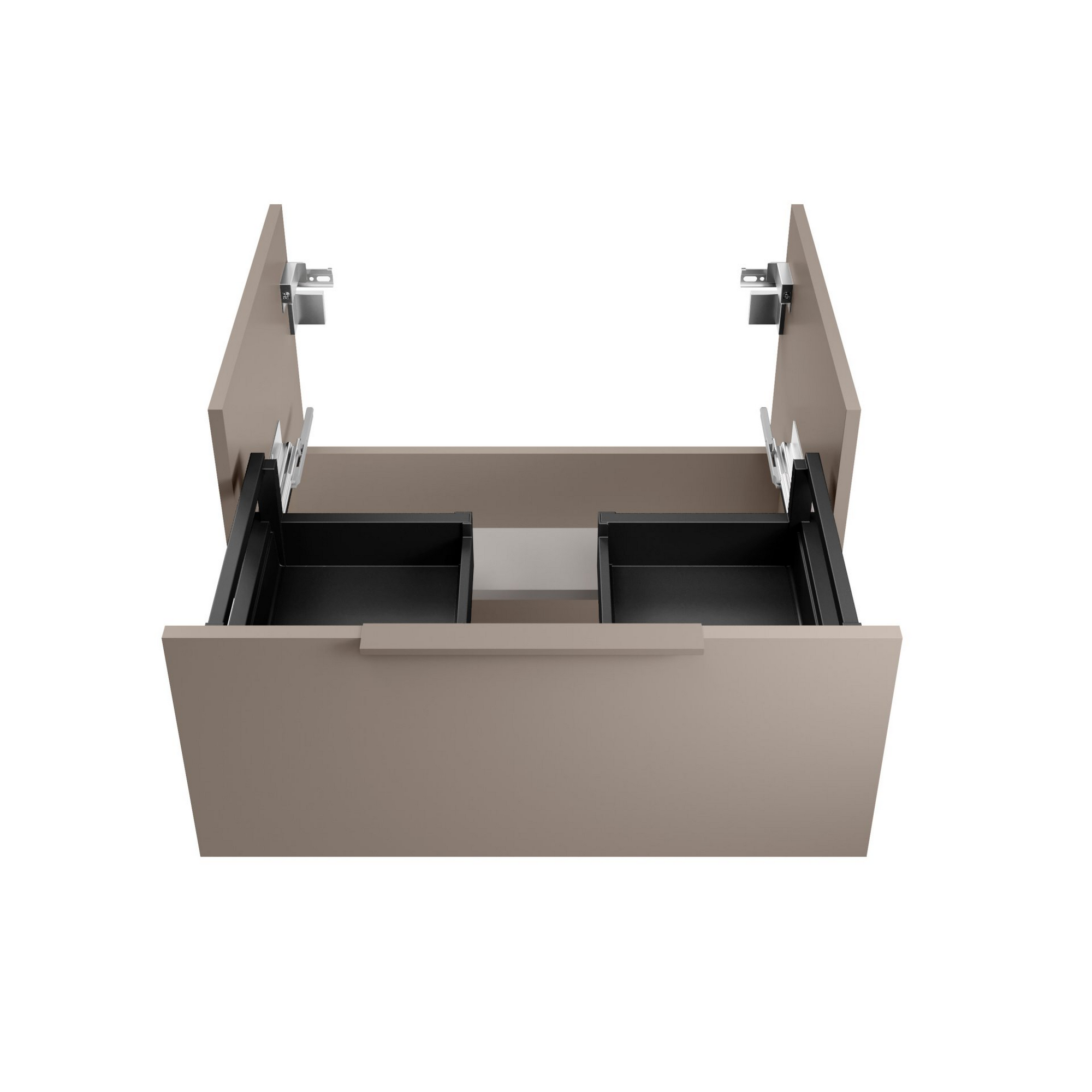 Badmöbelset 'B.Paris' 70 cm 3-teilig grau mit Spiegelschrank