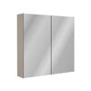 Badmöbelset 'Compact Line' 70 cm 5-teilig Kaschmir mit Spiegelschrank