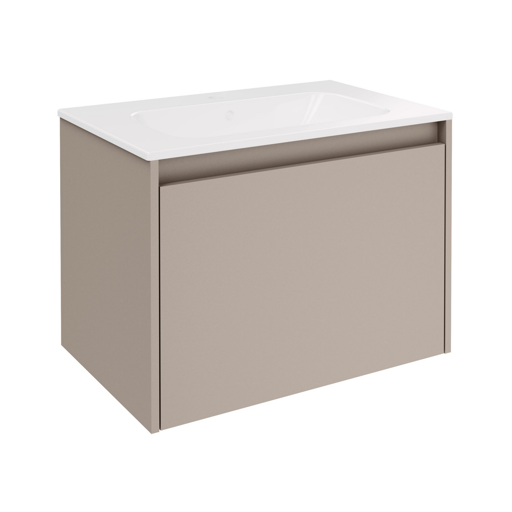 Badmöbelset 'Compact Line' 70 cm 5-teilig Kaschmir mit Spiegelschrank