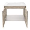 Badmöbelset 'Compact Line' 70 cm 5-teilig eichefarben mit Spiegelschrank