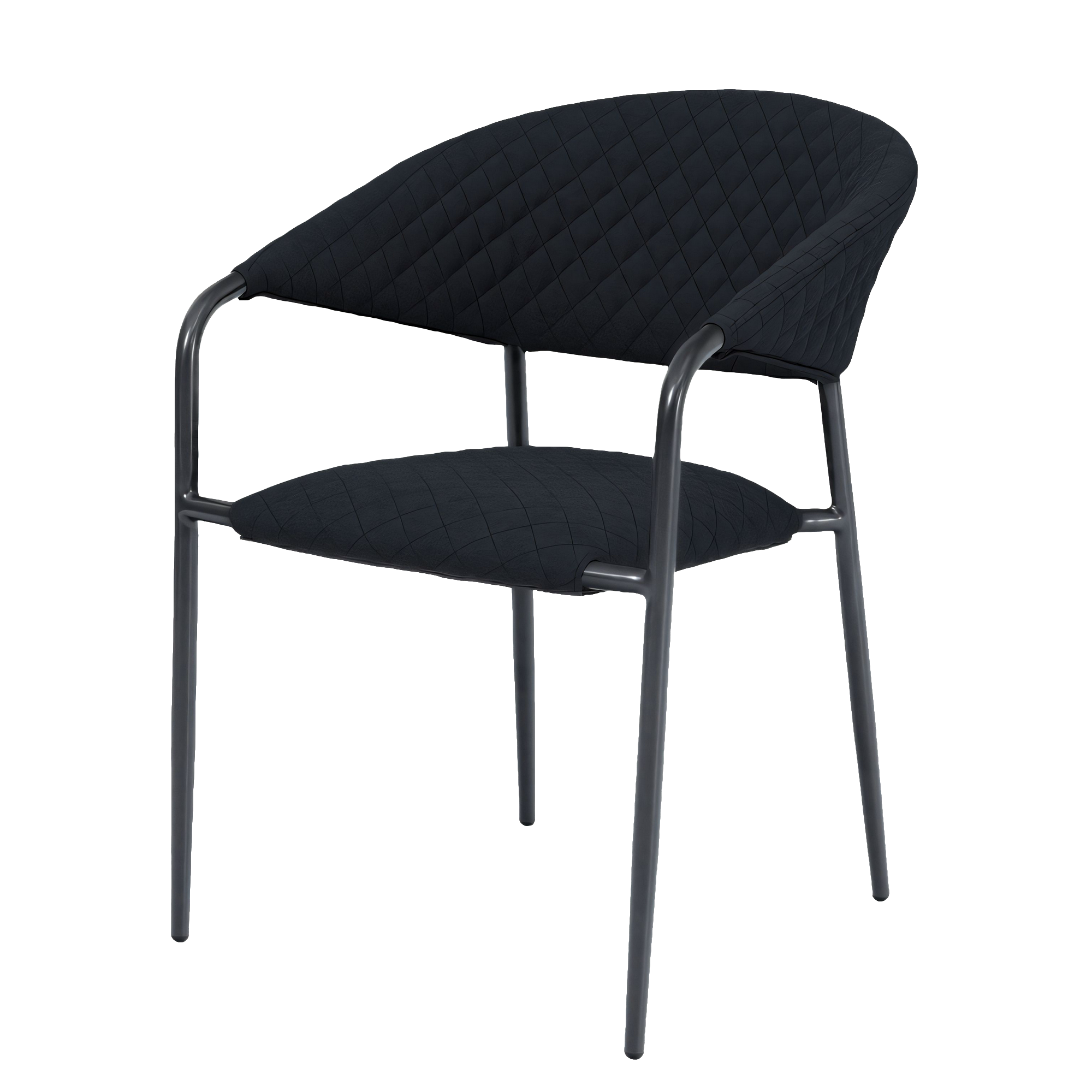 Gartensessel 'Puro' stapelbar Aluminium anthrazit 58 x 83 x 66 cm