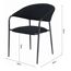 Gartensessel 'Puro' stapelbar Aluminium anthrazit 58 x 83 x 66 cm
