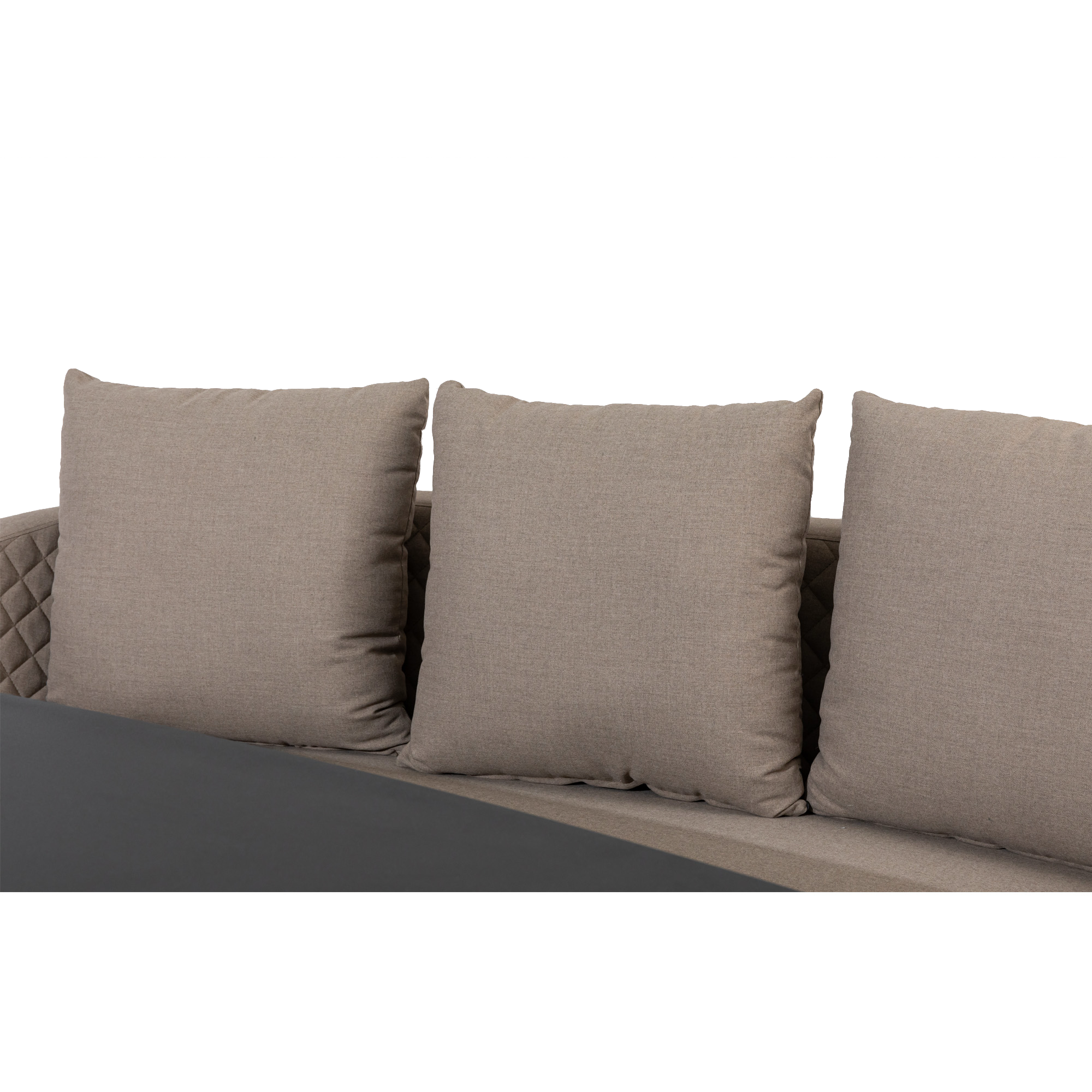 Loungesofa 'Puro' Aluminium sand 199 x 77 x 90 cm