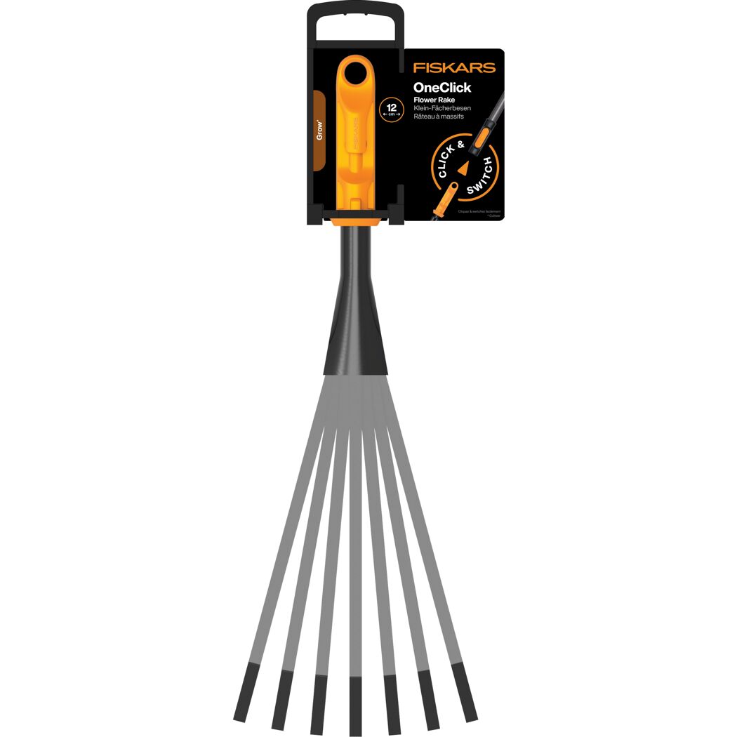 Klein-Fächerbesen 'OneClick' 12 cm, ohne Handgriff