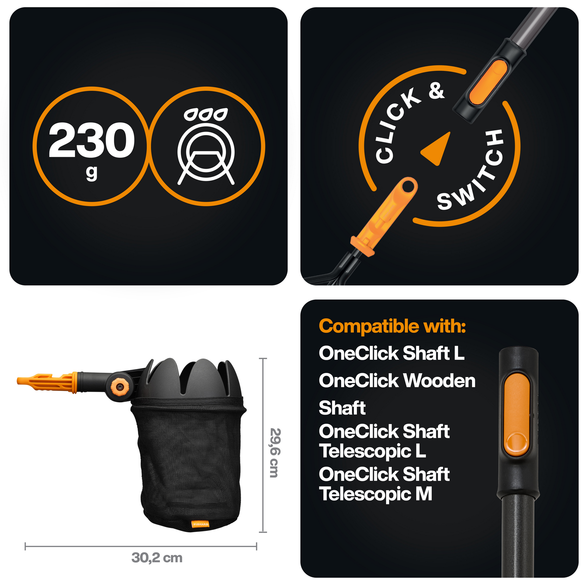 Obstpflücker 'OneClick' ohne Stiel