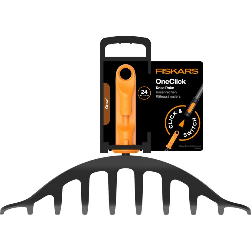 Rosenrechen 'OneClick' 24 cm, ohne Stiel