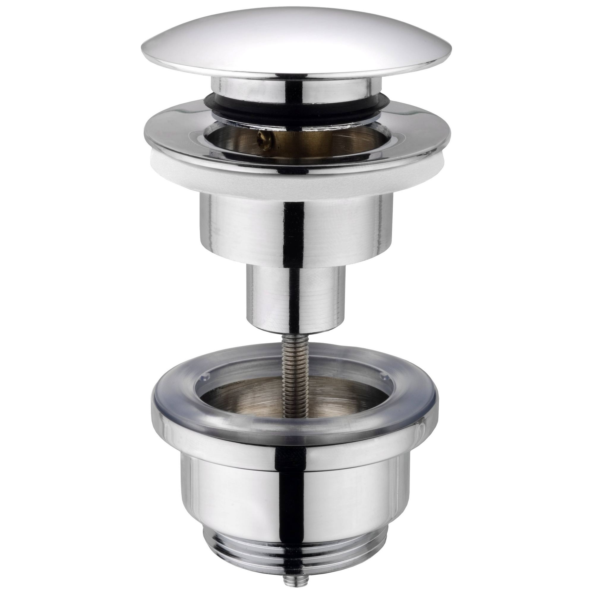 Druckknopf‑Ablaufventil verchromt 1 1/4"