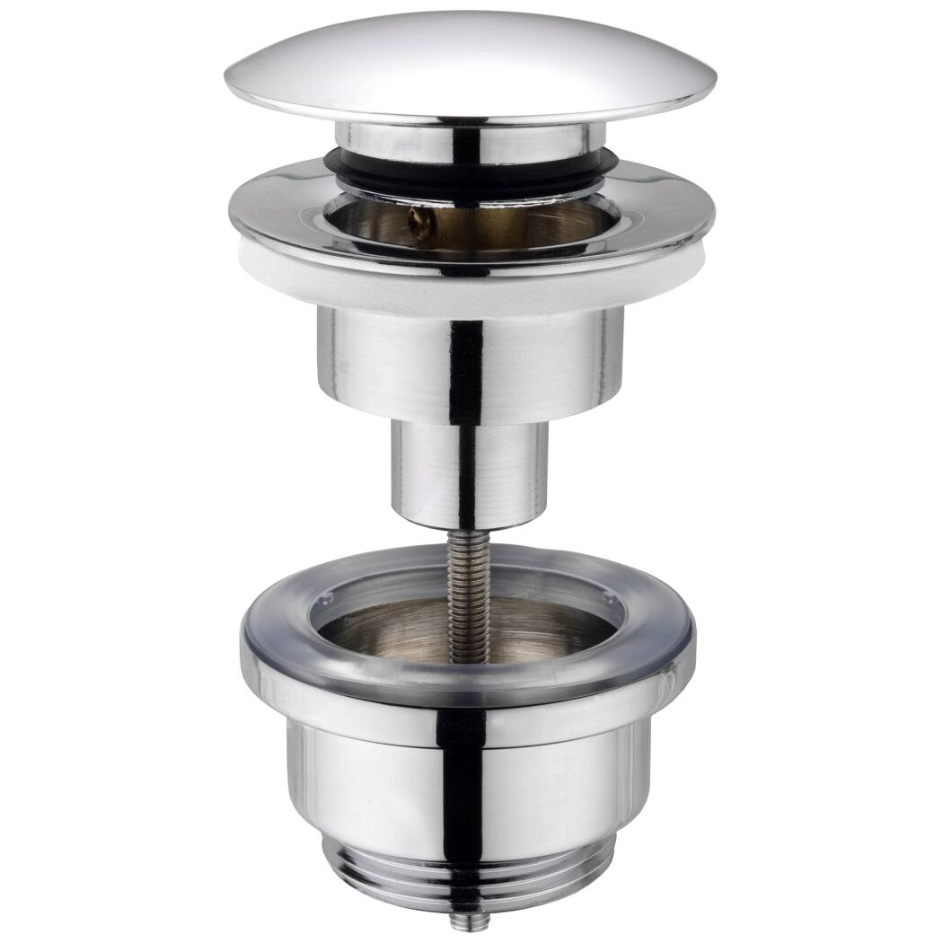 Druckknopf‑Ablaufventil verchromt 1 1/4"