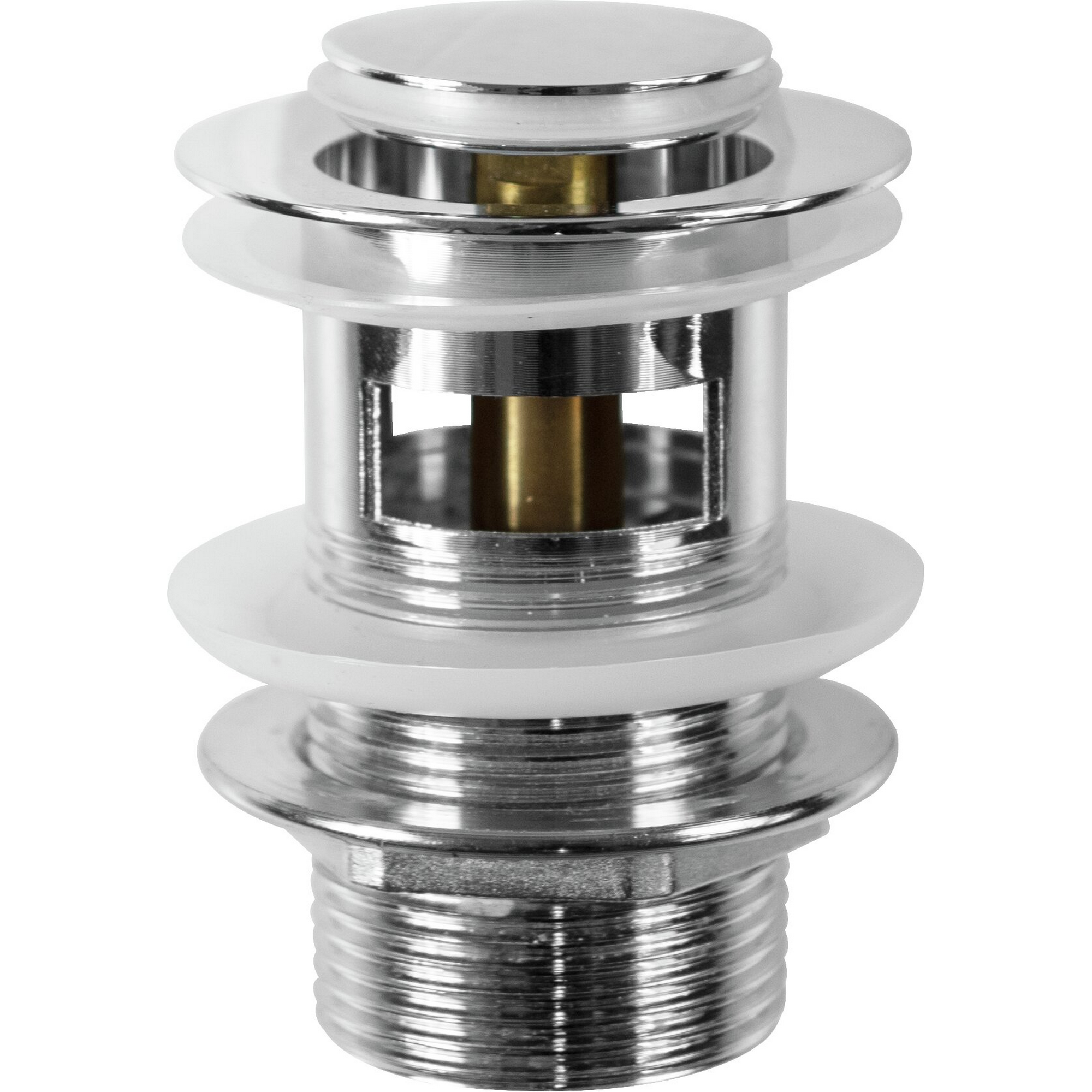 Druckknopf-Ablaufventil 1 1/4" rund