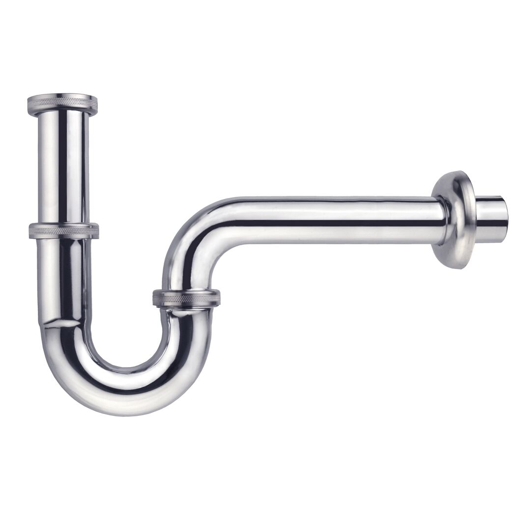 Siphon verchromt 1 1/4" x 120 mm