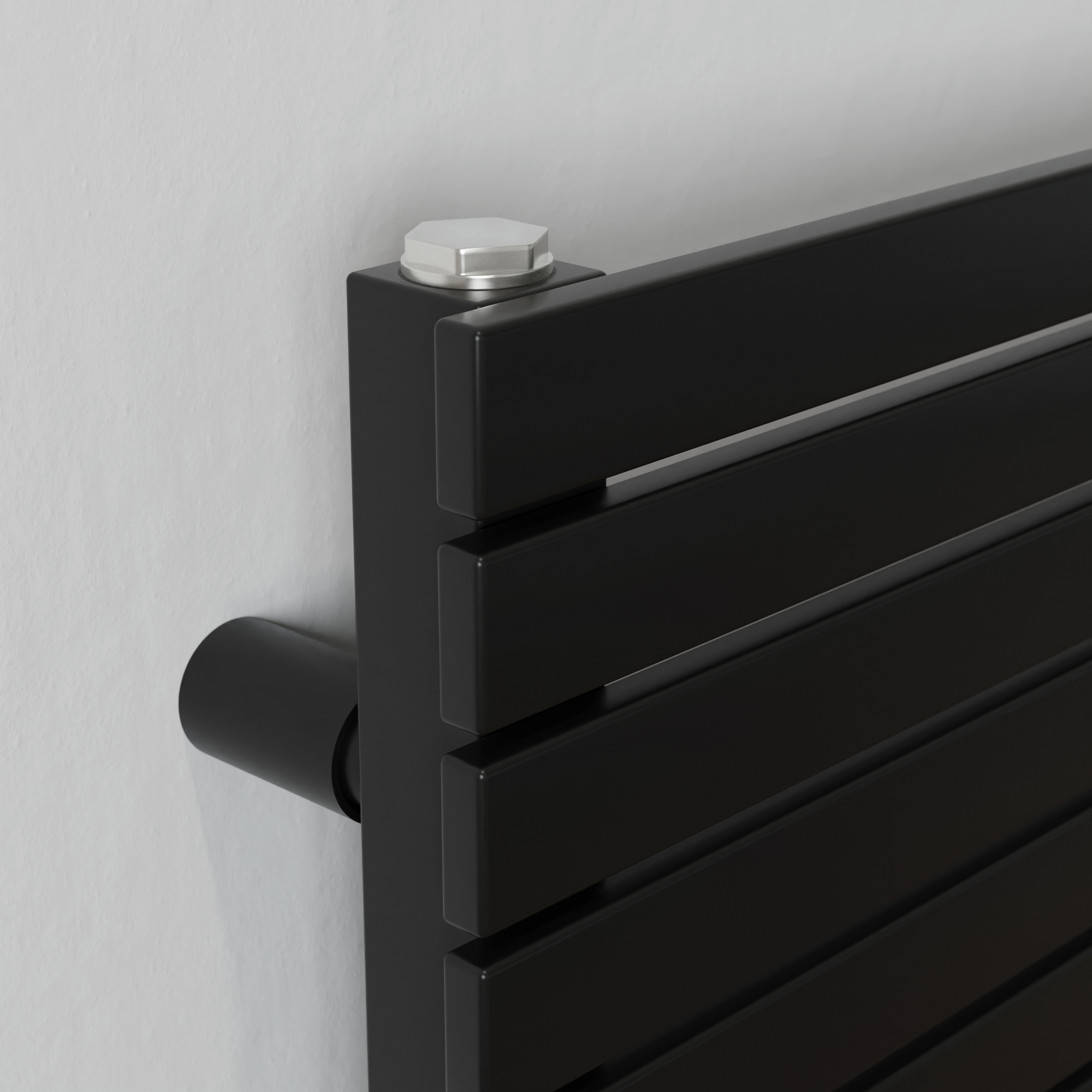 Badheizkörper 'P2 Slim' mattschwarz 167,5 cm x 60 cm