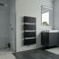 Badheizkörper 'P2 Duplex Slim' mattschwarz 118,5 cm x 60 cm