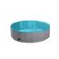Hundepool grau/petrolblau PVC Ø 120 x 30 cm
