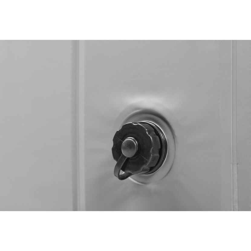 Hundepool grau/petrolblau PVC Ø 120 x 30 cm