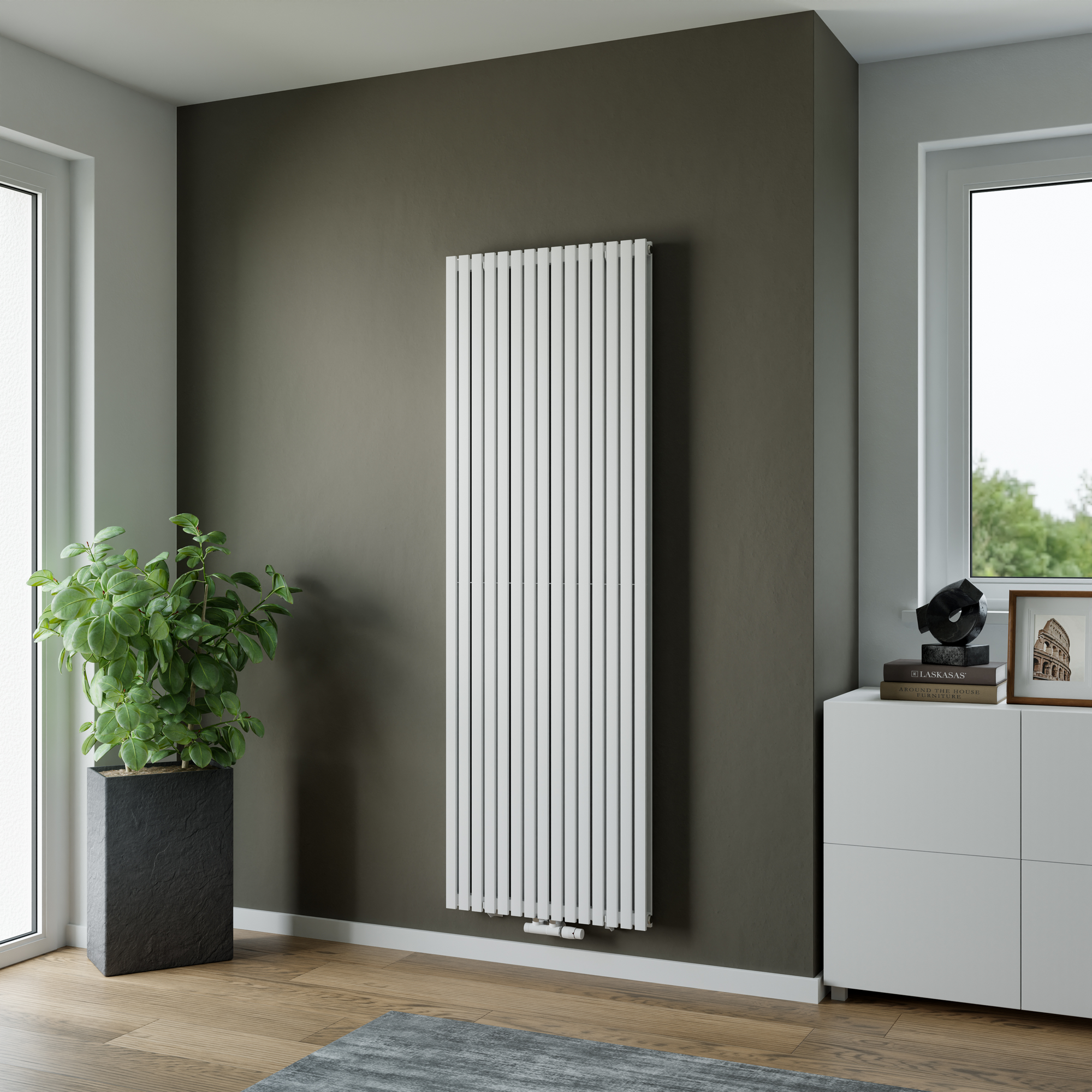 Heizkörper 'P1 Polar' weiß 180 cm x 59 cm