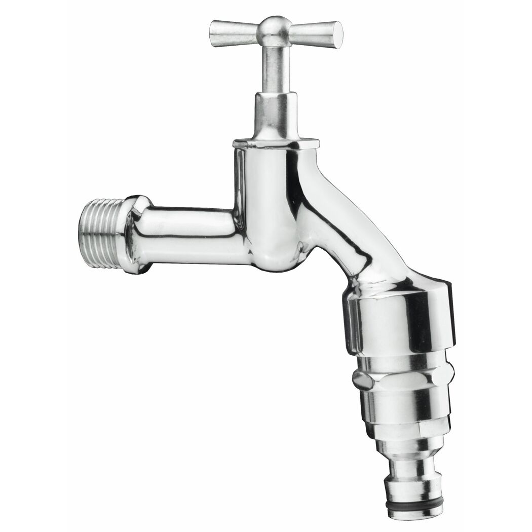 Auslaufventil verchromt 1/2"
