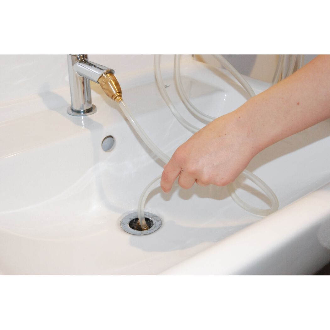 Wasserdruck-Reinigungsset für Abfluss und Rohrreinigung Ø 10 x 3000 mm