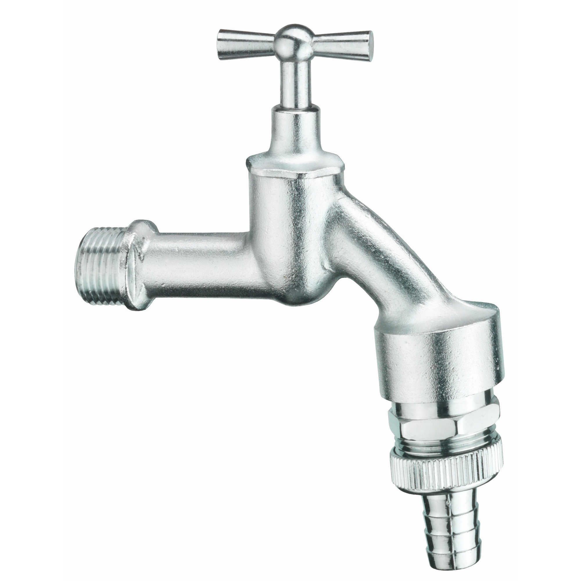 Maschinenanschlussventil verchromt 1/2" mit Knebelgriff