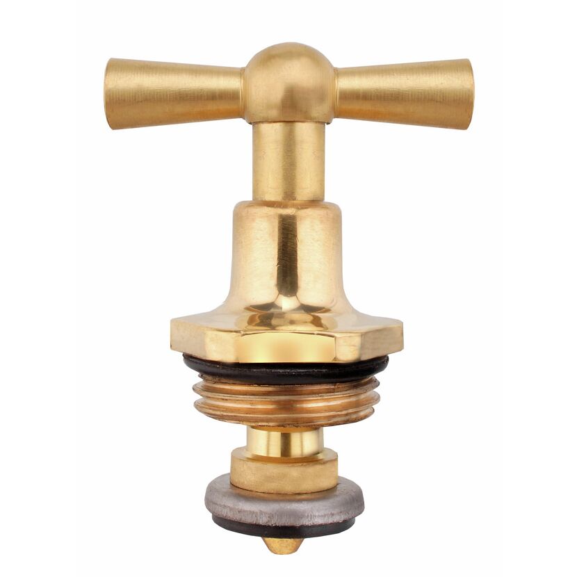 Ventiloberteil Messing 1/2" mit Knebel