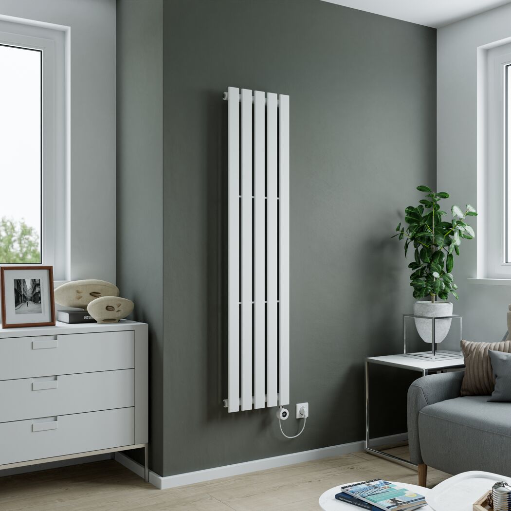 Badheizkörper 'Stacy' weiß 1600 mm x 372 mm 700 Watt