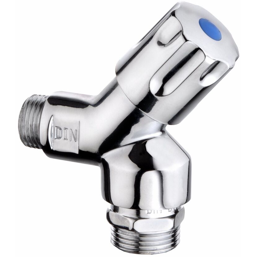 Maschinenanschlussventil verchromt 1/2"