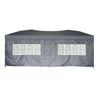 Seitenteil für Faltpavillons mit Fenster 300 x 600 cm anthrazit
