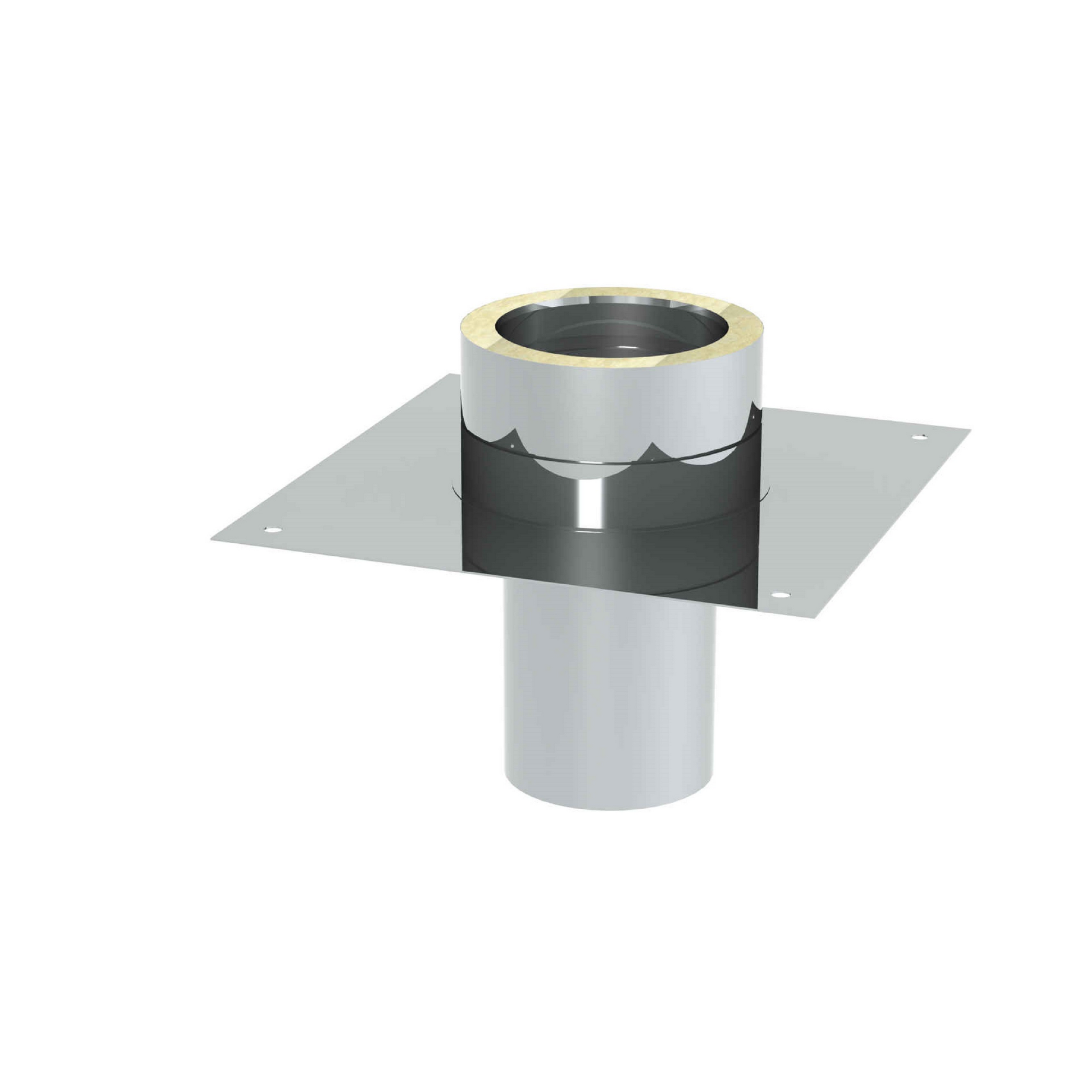 Grundplatt 'Zitec-Eco' für Kaminerhöhung DW Ø 130 mm