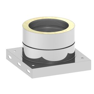 Grundplatte 'Zitec-Eco' DW Ø150 mm mit Kondensatablauf unten