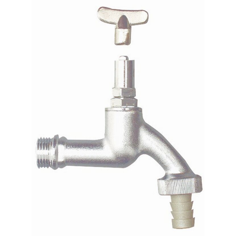 Auslaufventil 1/2" AG x 3/4" IG Ø 14 mm