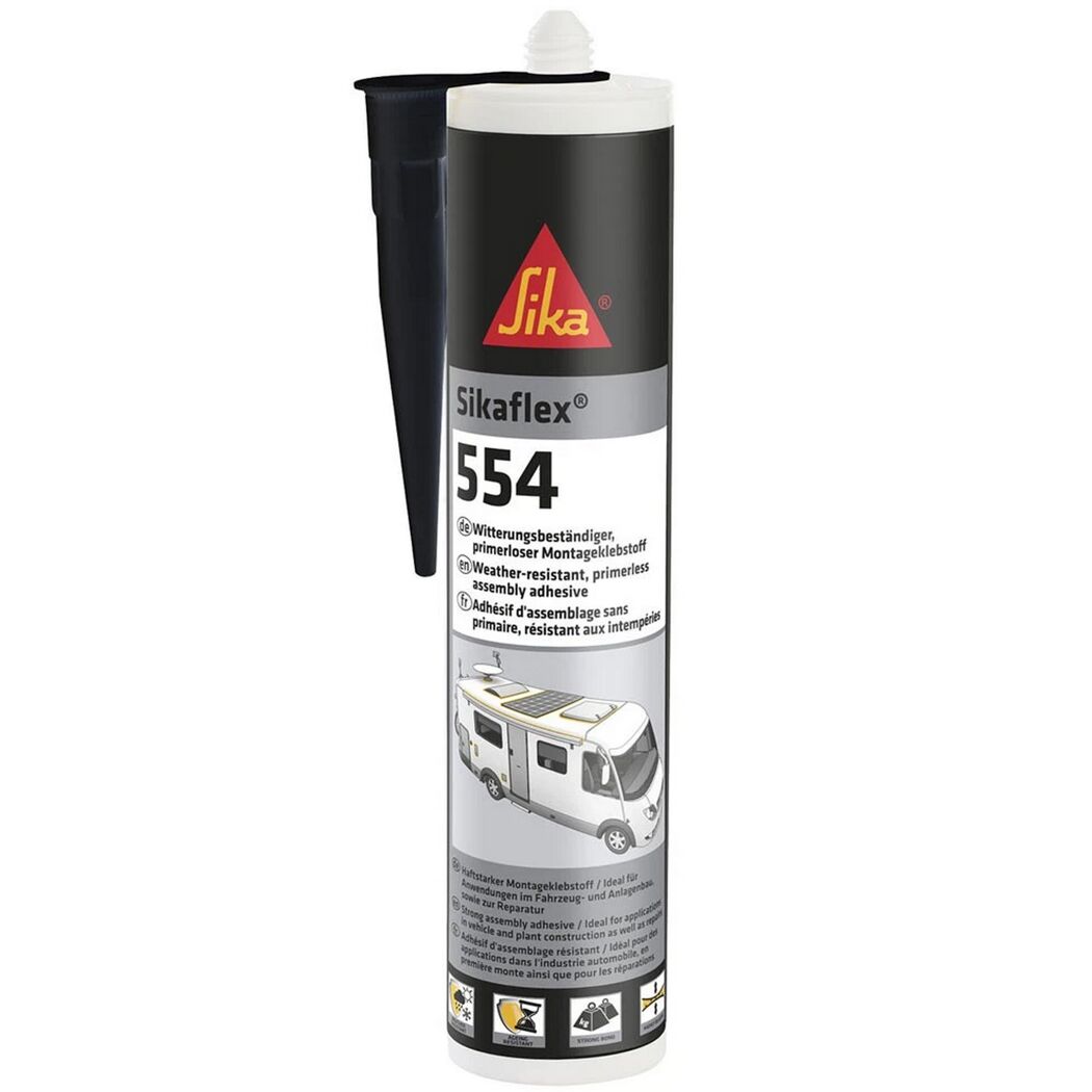 Montagekleber 'Sikaflex®-554' schwarz 300 ml