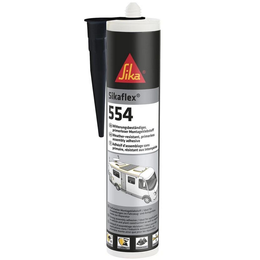 Montagekleber 'Sikaflex®-554' schwarz 300 ml