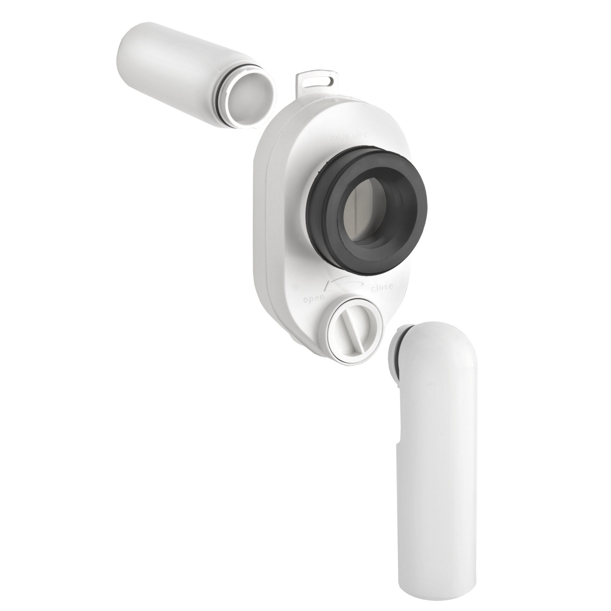 Urinal-Absaugsiphon Ø 50 mm senkrecht/waagerecht