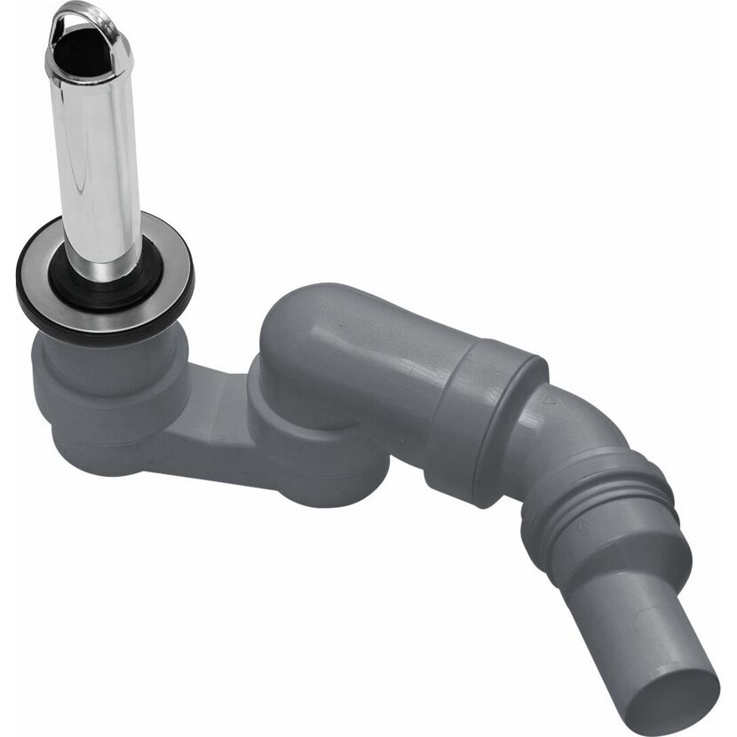Standrohrventil chromfarben 1 1/2" mit Geruchverschluss