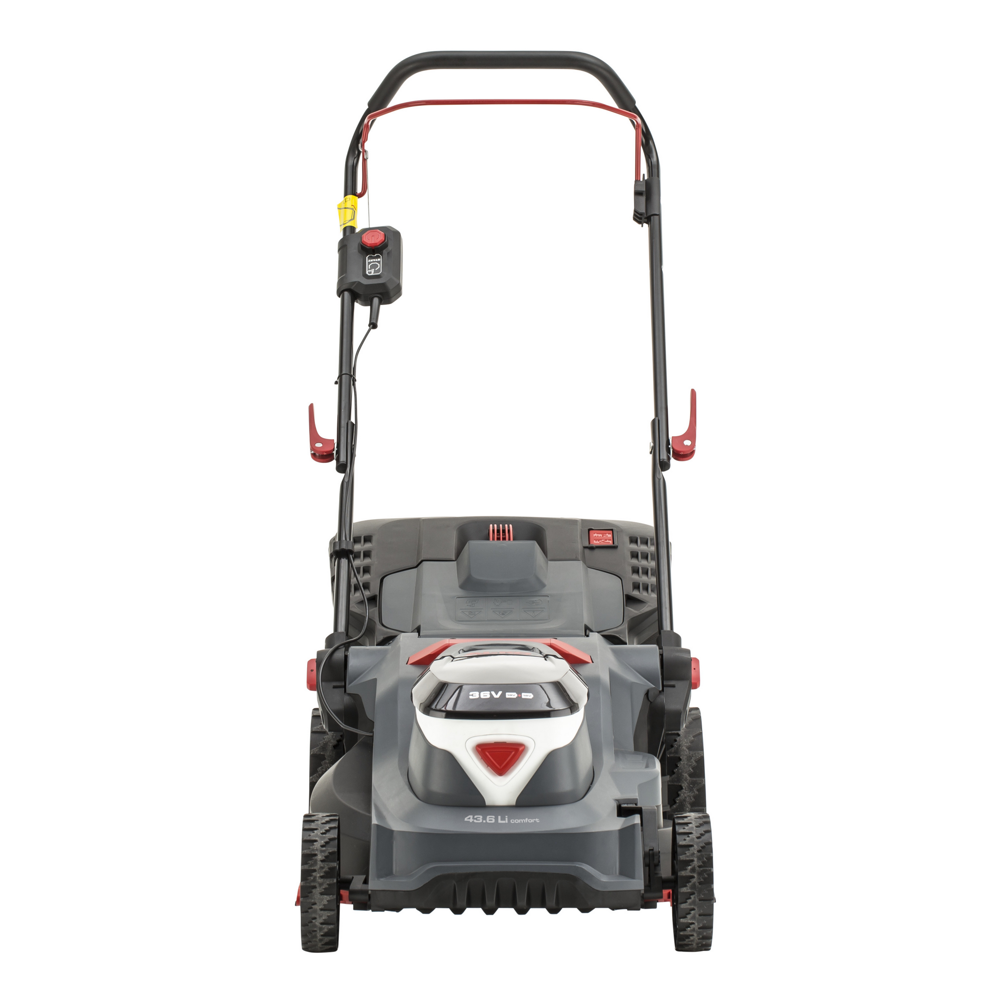 Akku-Rasenmäher '43.6 Li Comfort' 18/36 V mit 2 Akkus und Ladegerät bis 650 m²