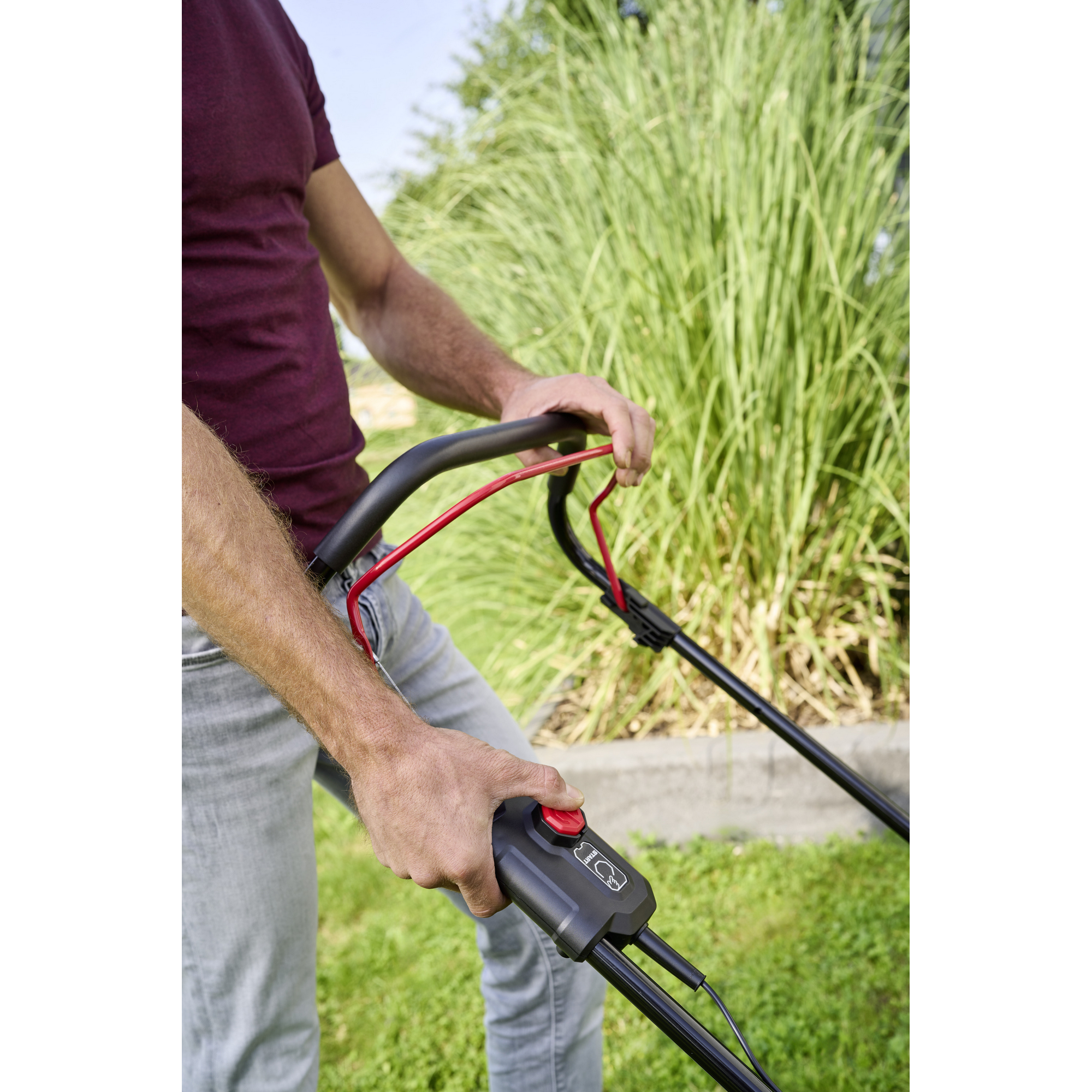 Akku-Rasenmäher '43.6 Li Comfort' 18/36 V mit 2 Akkus und Ladegerät bis 650 m²