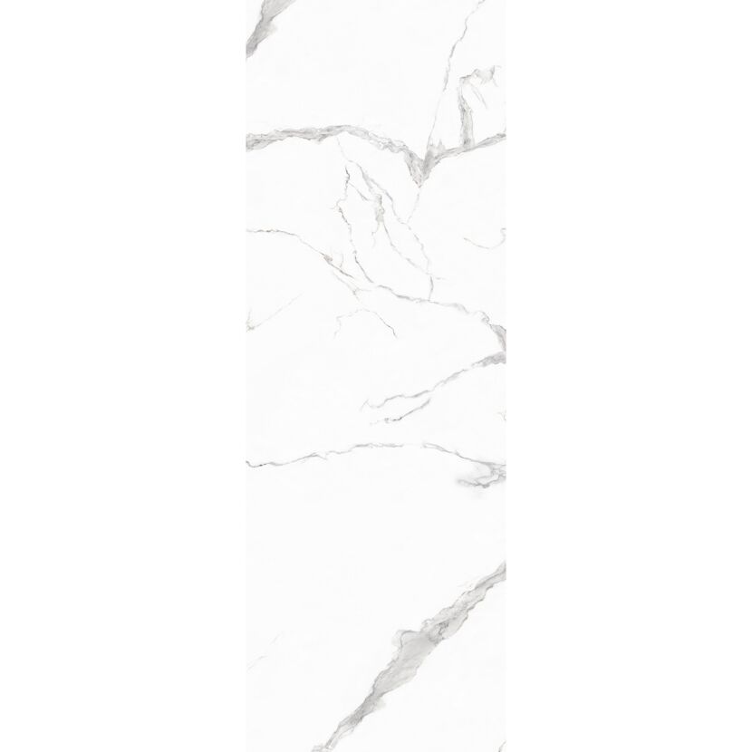 Wandpaneel 'Marble Sassari' 260 x 90 x 0,4 cm Marmoroptik weiß