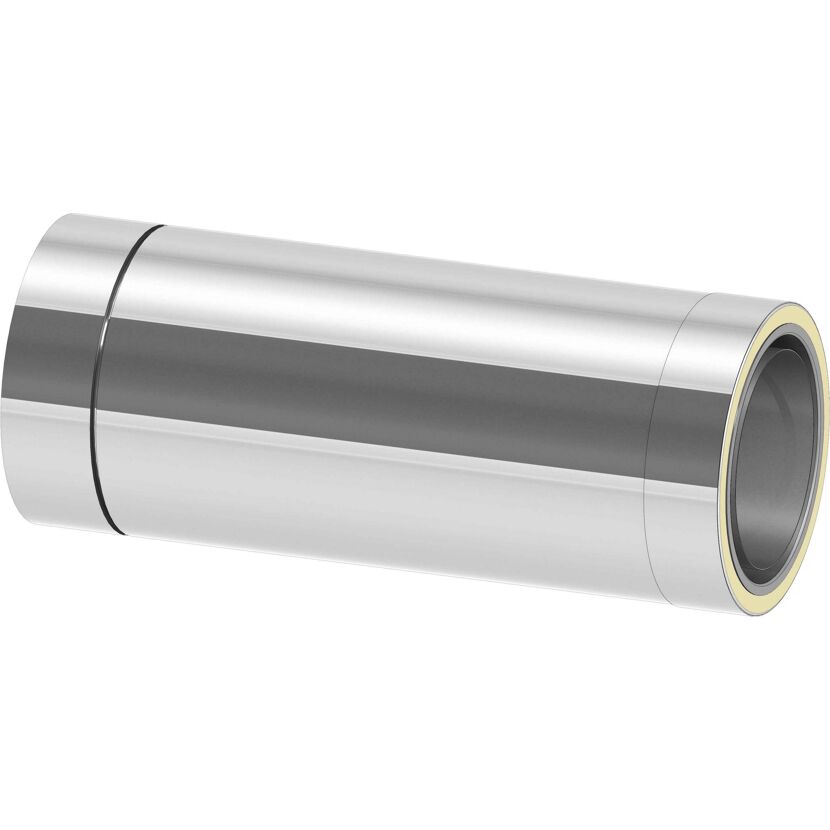 Längenelement 'Zitec-Eco' 500 mm mit integriertem Wandfutter kürzbar DW Ø 150 mm