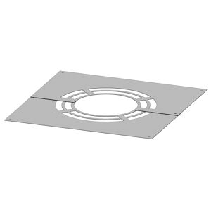 Deckenblende 'Zitec-Eco' 0-30° DW Ø 180 mm mit Hinterlüftung 2-teilig