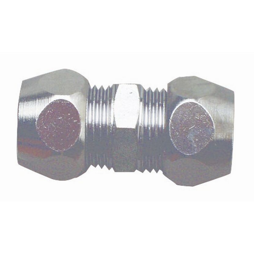 Quetschfitting Verschraubung Messing verchromt 3/8" IG-AG Ø 8 mm