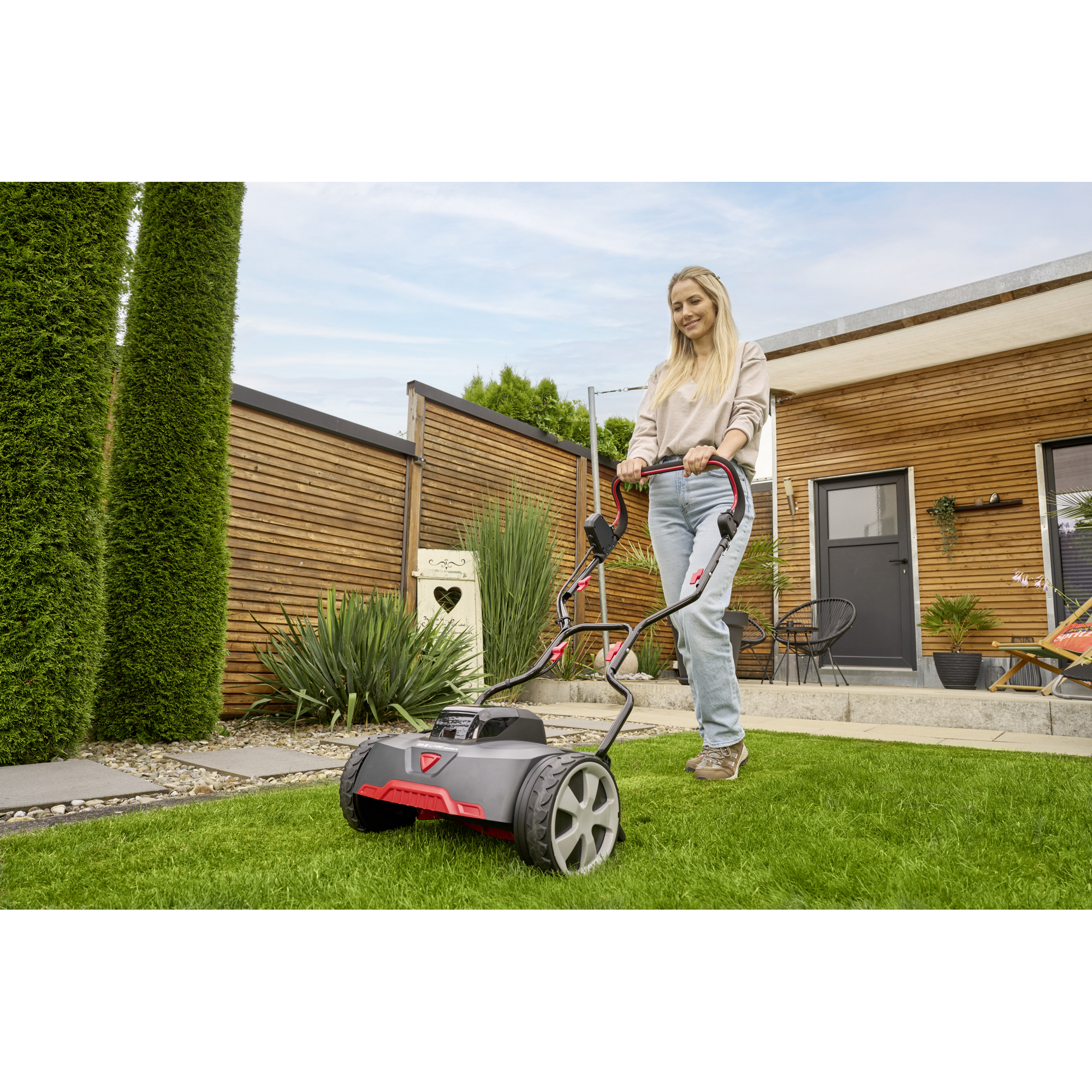 Akku-Spindelmäher 'Razor Cut 38.6 Li HM' 18/36 V mit Akku und Ladegerät bis 300 m²