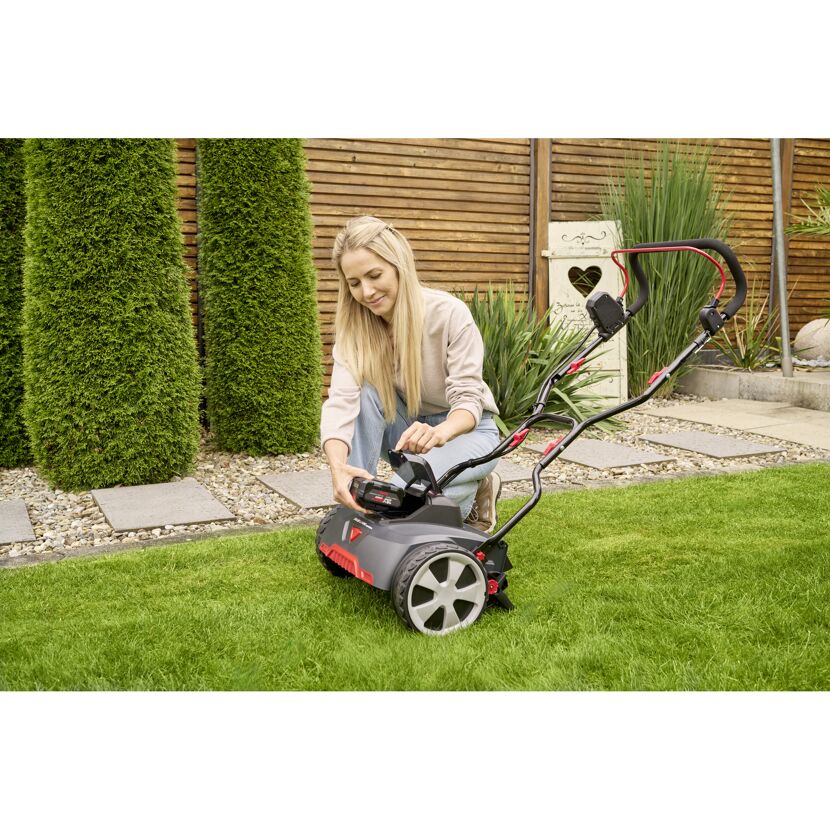 Akku-Spindelmäher 'Razor Cut 38.6 Li HM' 18/36 V mit Akku und Ladegerät bis 300 m²