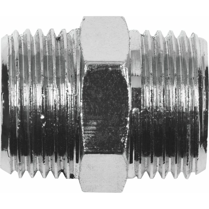 Gewindefitting Messing verchromt 3/8" AG